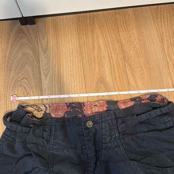 buffalo david bittman linen cotton blend women’s capri pants size 29 - Picture 5 of 8